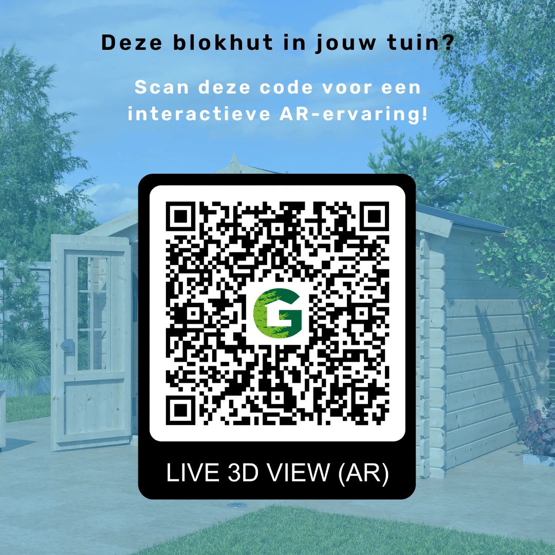 Woodlands Blokhut Hudson XL 505 x 385 cm - Afbeelding 6